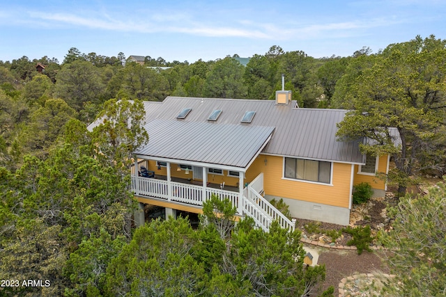 view of rear view of property