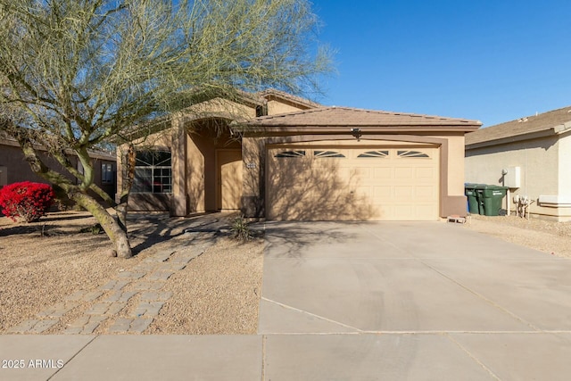 view of front of house featuring a garage