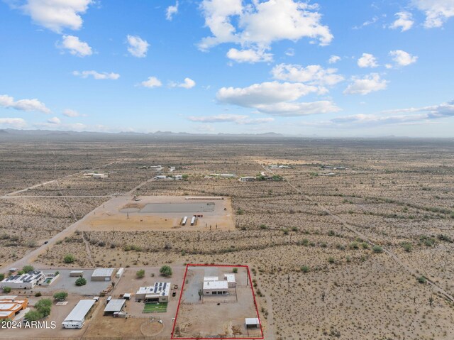 aerial view featuring a rural view