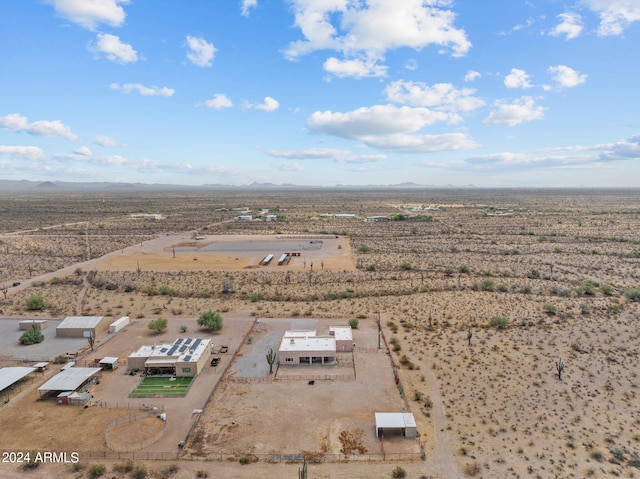 drone / aerial view with a rural view