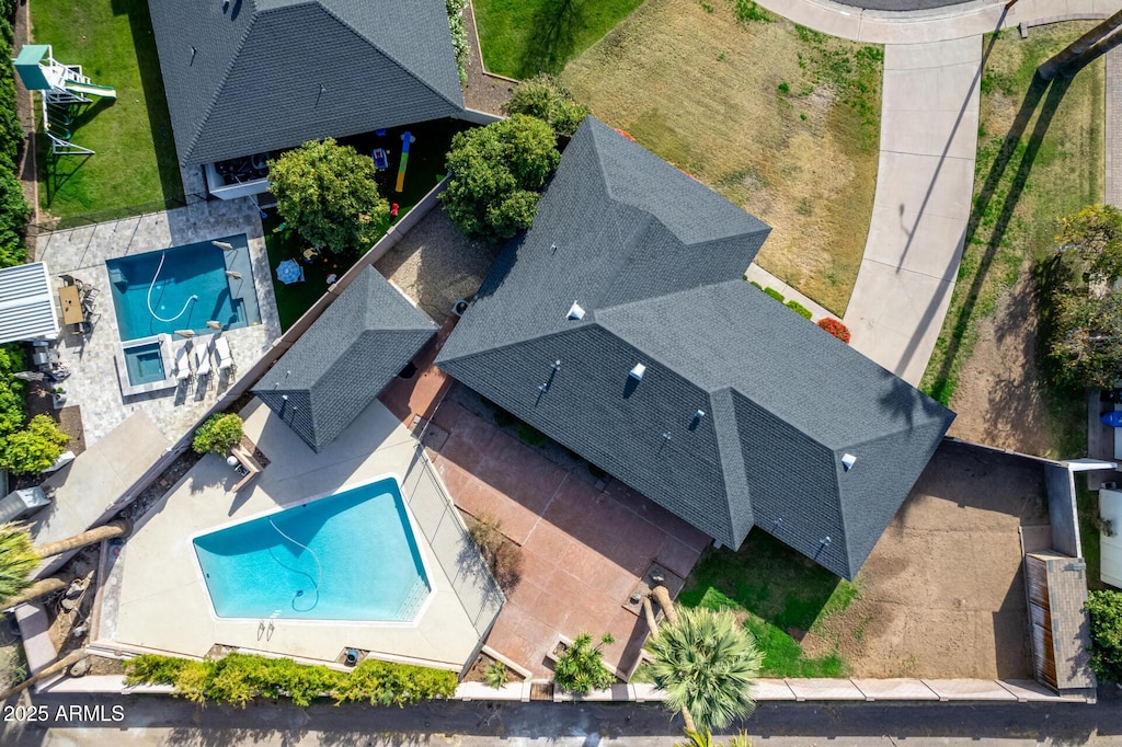 birds eye view of property