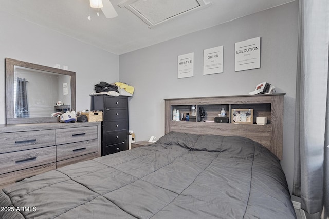 4410 S 12th Dr Unit 1-2, Phoenix, AZ 85041 - bedroom featuring attic access and ceiling fan