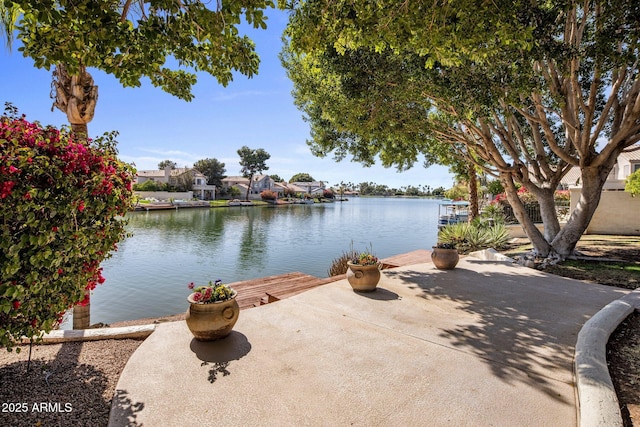 view of water feature