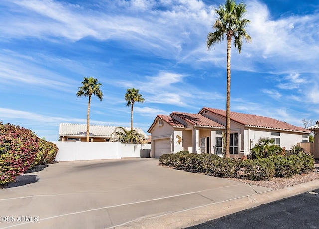 view of front of house featuring a garage