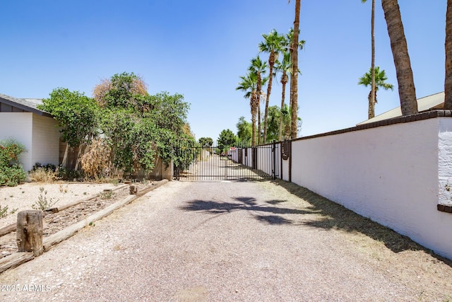 3646 W Brown St, Phoenix, AZ 85051 - view of dirt / gravel driveway featuring a gated entry and a gate