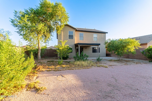 view of back of property