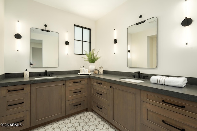 2315 E Mine Creek Rd, Phoenix, AZ 85024 - bathroom featuring double vanity and tile patterned floors