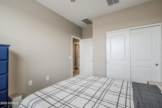 unfurnished bedroom with a closet