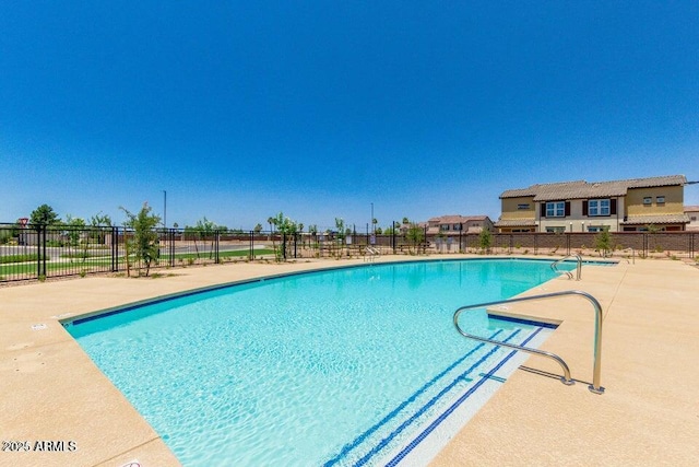 view of pool with a patio area