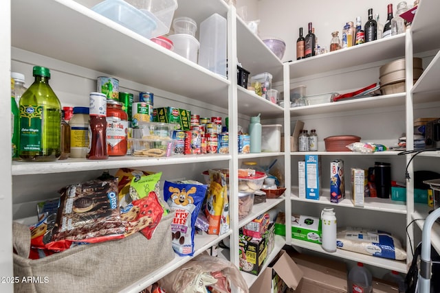 view of pantry