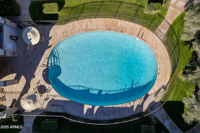 view of pool