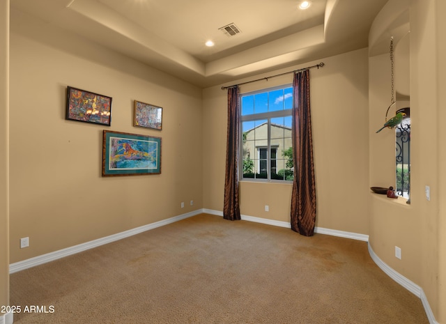 36813 N 109th Way, Scottsdale, AZ 85262 - carpeted spare room with a raised ceiling and recessed lighting