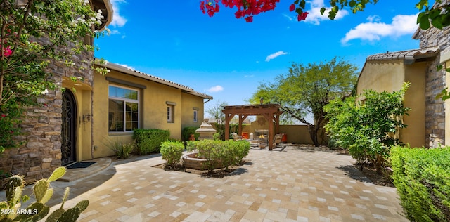 36813 N 109th Way, Scottsdale, AZ 85262 - view of patio / terrace with a pergola