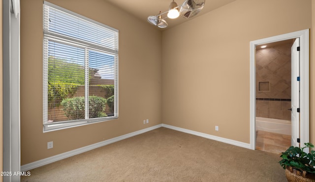 36813 N 109th Way, Scottsdale, AZ 85262 - spare room with carpet flooring, healthy amount of natural light, and a chandelier