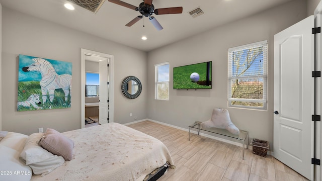 36813 N 109th Way, Scottsdale, AZ 85262 - bedroom with recessed lighting and ceiling fan