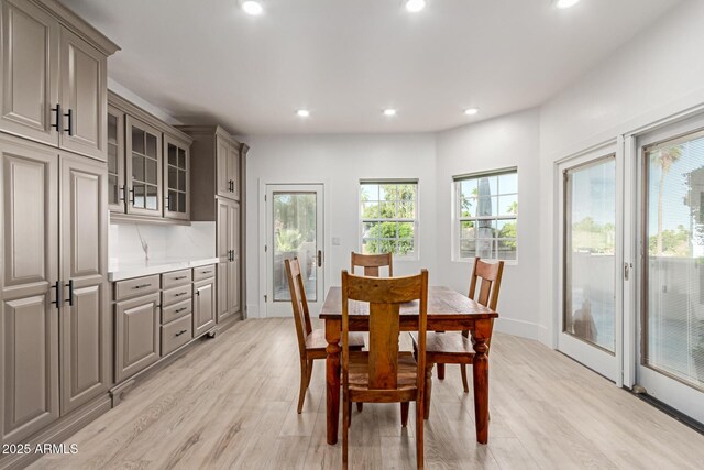 12015 S Tuzigoot Dr, Phoenix, AZ 85044 - dining area with light wood-type flooring, recessed lighting, and baseboards