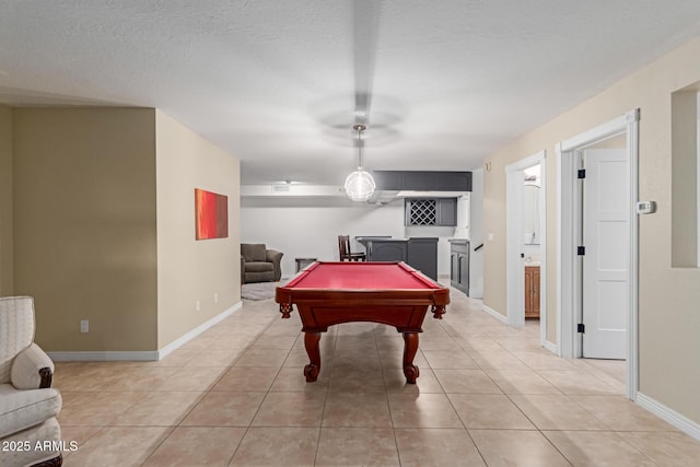 12015 S Tuzigoot Dr, Phoenix, AZ 85044 - game room with light tile patterned flooring, billiards, bar area, and baseboards