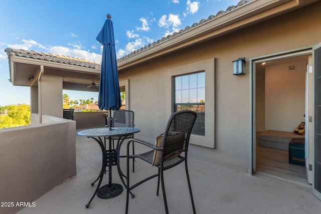 12015 S Tuzigoot Dr, Phoenix, AZ 85044 - view of patio / terrace featuring a ceiling fan