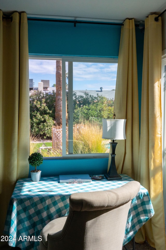 sitting room featuring plenty of natural light