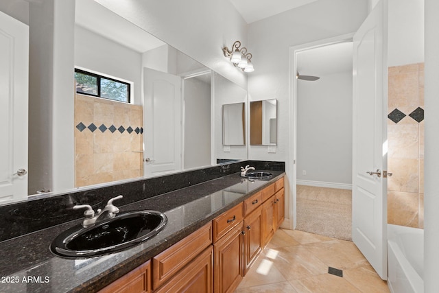 3215 E Constance Way, Phoenix, AZ 85042 - full bathroom featuring double vanity and tile patterned flooring