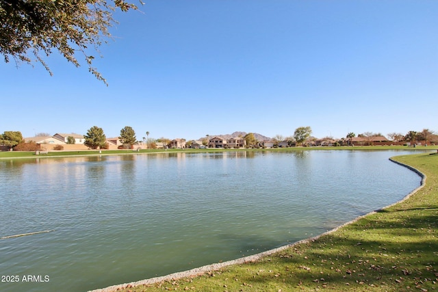 view of water feature featuring a residential view