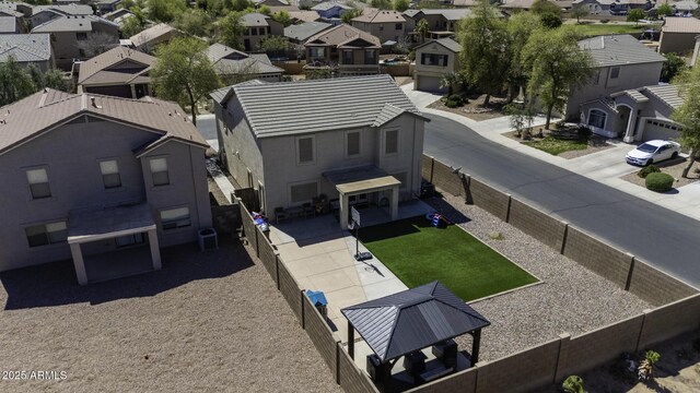 aerial view featuring a residential view