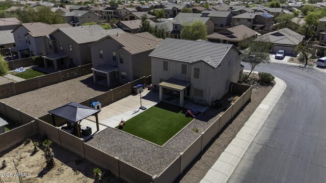 drone / aerial view featuring a residential view