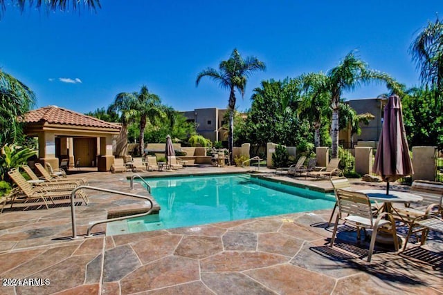 community pool featuring a patio
