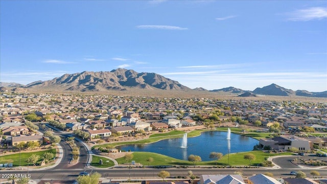 2009 E Lindrick Dr, Gilbert, AZ 85298 - aerial view of residential area with a water and mountain view