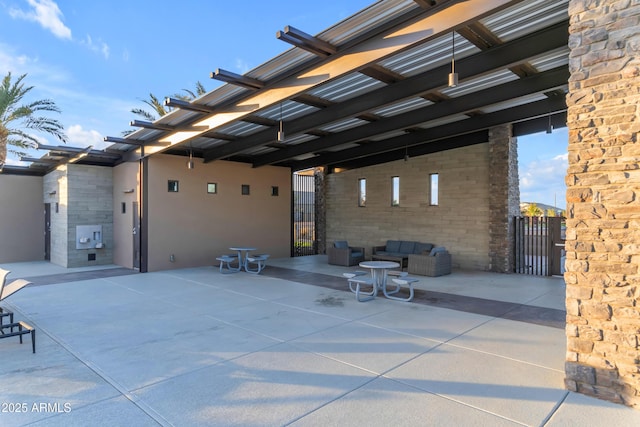 22634 E Roundup Way, Queen Creek, AZ 85142 - view of patio / terrace featuring a gate