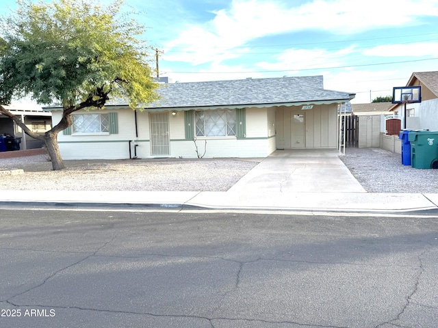 view of ranch-style home