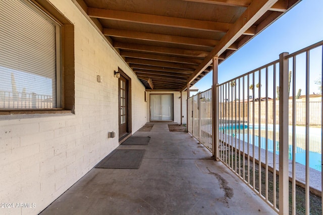 view of patio / terrace with a community pool