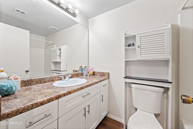 930 N Mesa Dr Unit 1079, Mesa, AZ 85201 - full bath with vanity, toilet, a shower, and visible vents