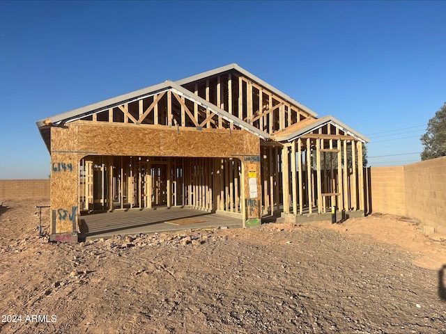 view of rear view of property