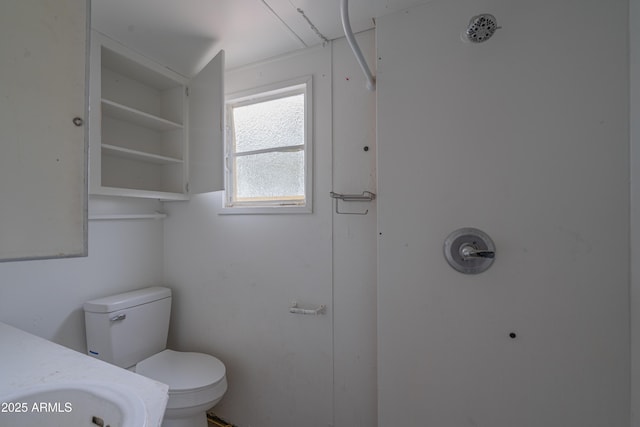 full bathroom featuring a sink and toilet