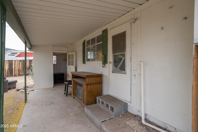 view of patio / terrace with fence