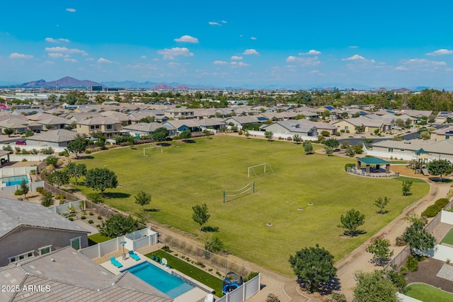 6550 S 24th Pl, Phoenix, AZ 85042 - aerial perspective of suburban area featuring a recreational park and a pool