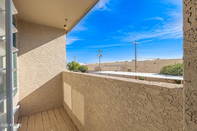 view of balcony