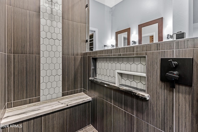 full bath with a walk in shower