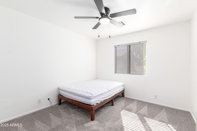 8637 W Kathleen Rd, Peoria, AZ 85382 - carpeted bedroom featuring visible vents, ceiling fan, and baseboards