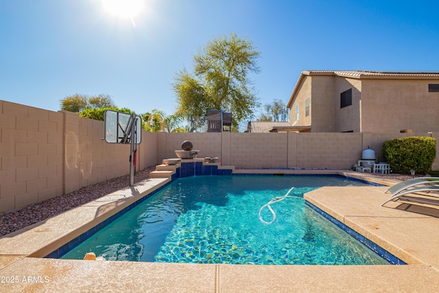 8637 W Kathleen Rd, Peoria, AZ 85382 - view of pool with a fenced backyard and a fenced in pool