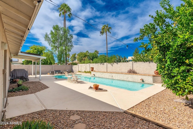 view of pool with a patio