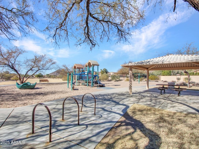 view of jungle gym