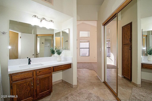 bathroom featuring vanity