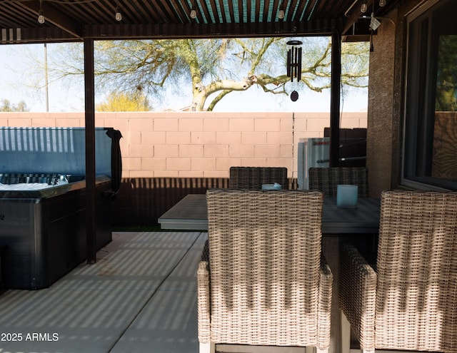 wooden deck featuring fence