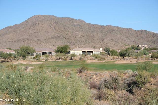property view of mountains with golf course view