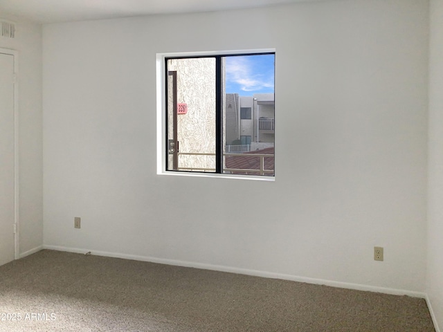 carpeted spare room with a wealth of natural light