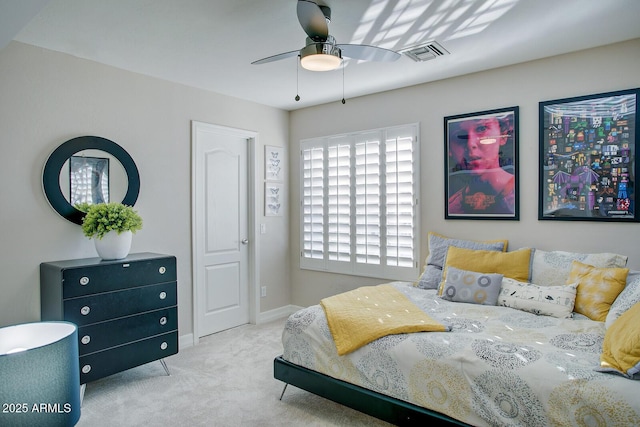 5281 W Quail Ave, Glendale, AZ 85308 - bedroom featuring carpet floors, baseboards, and ceiling fan