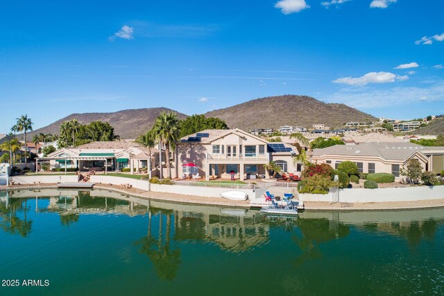 5281 W Quail Ave, Glendale, AZ 85308 - back of house with a residential view and a water and mountain view