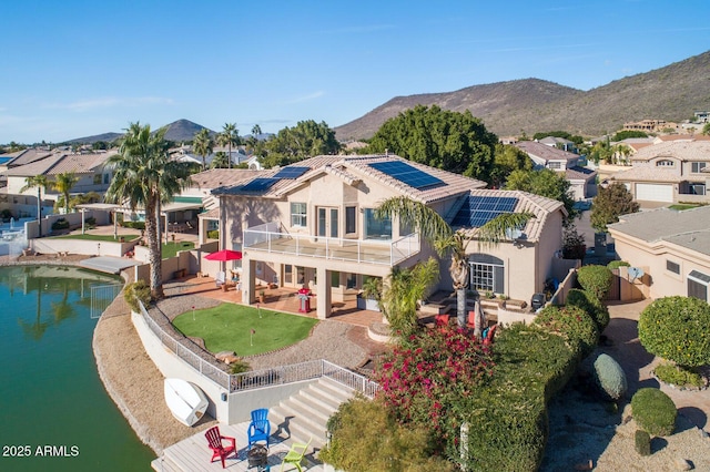 5281 W Quail Ave, Glendale, AZ 85308 - aerial view of residential area with a mountain backdrop
